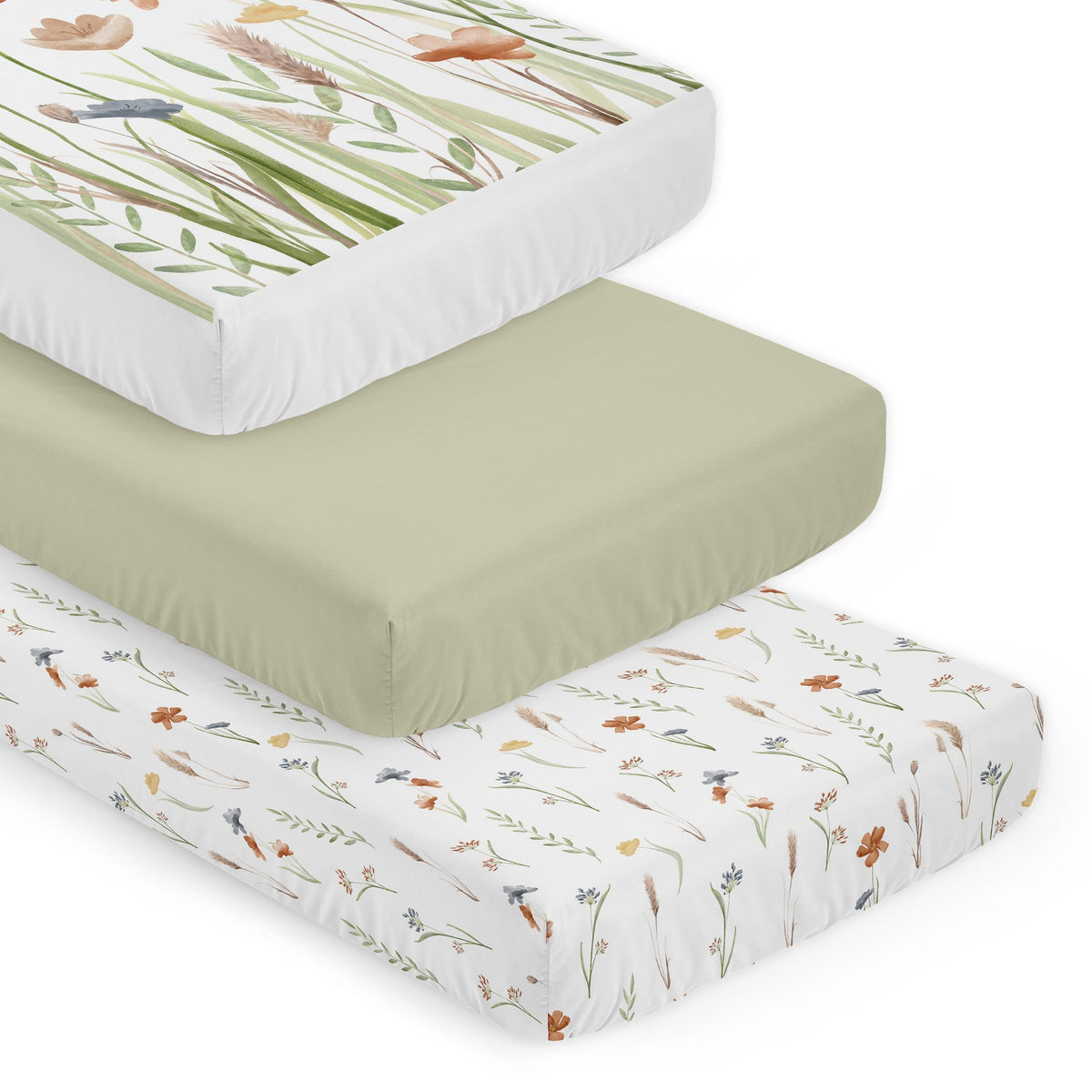 3-Piece Baby Crib Sheets Set Fitted Standard Size C719