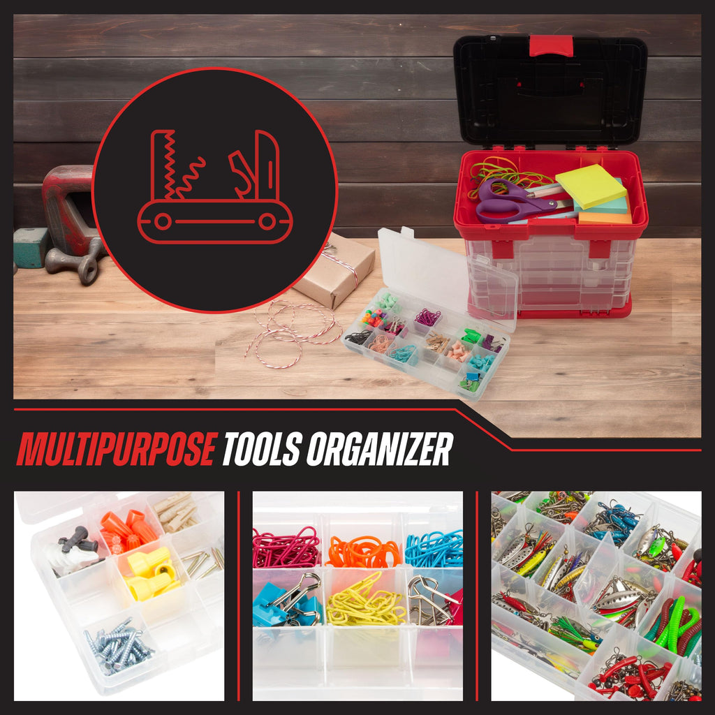 Portable Tool Box Small Parts Organizer with Drawers A9812