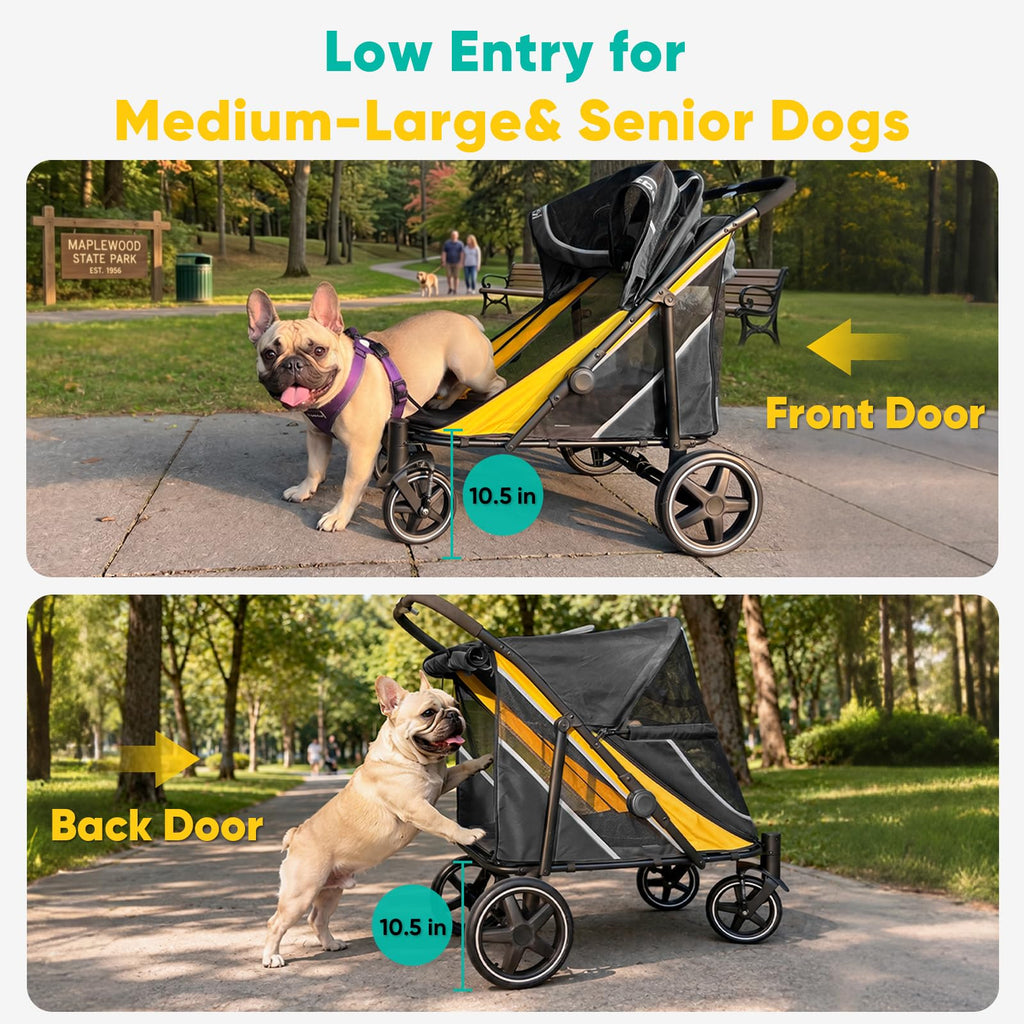 Dog Stroller for Large Medium Dogs up to 80 lbs L5505