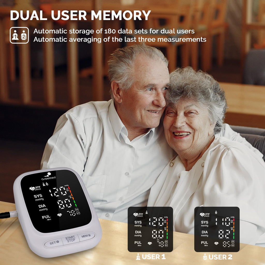 Automatic Upper Arm Blood Pressure Monitor with Adjustable 8.7"-16.5" Cuff O41262