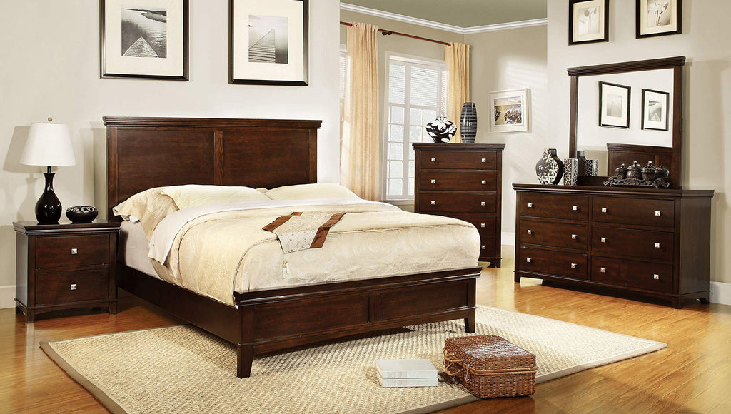 Brown Cherry 3-Piece California King Bedroom Set X1885