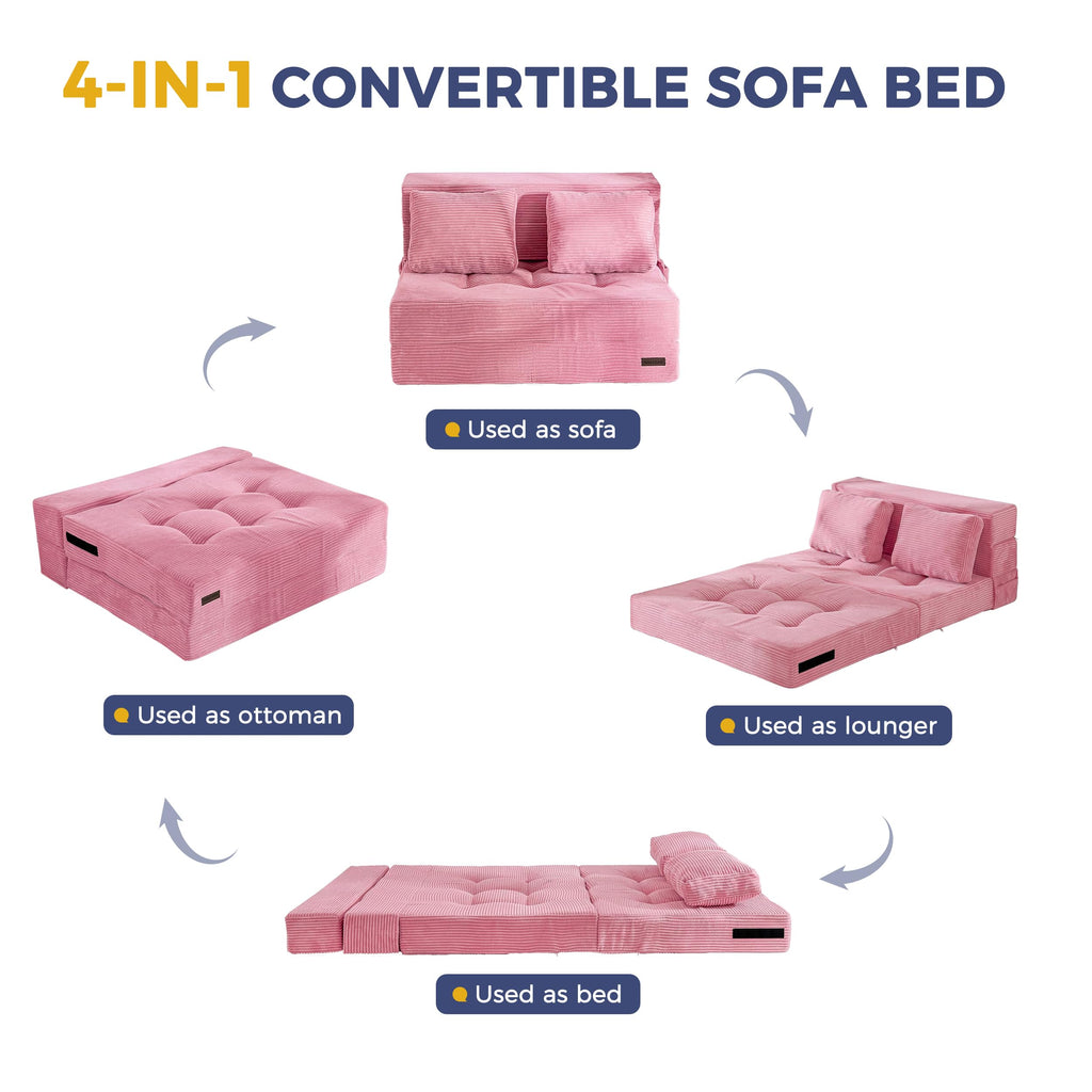 Convertible Sofa Bed with Pillow S425