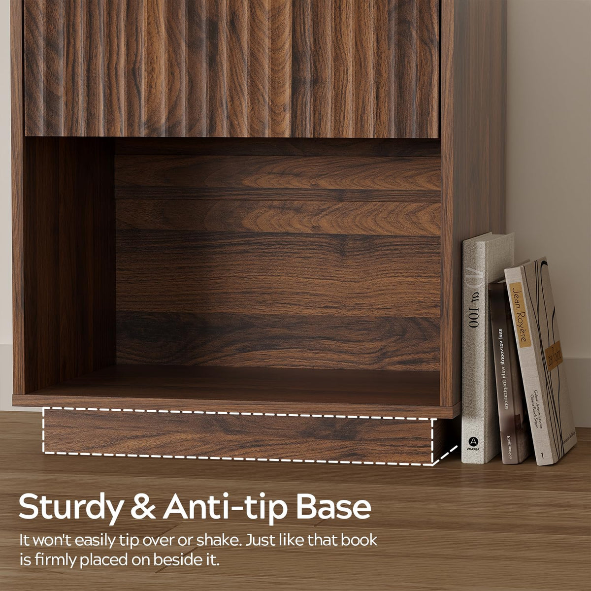 22" Fluted Nightstand Set of 2 M6900
