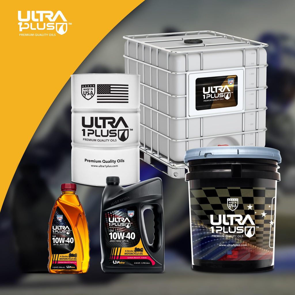 10W-40 Synthetic Blend Motorcycle Motor Oil 12 Quarts F5133