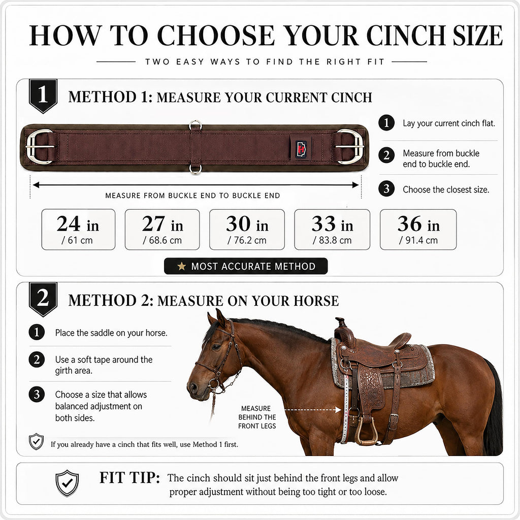 Western Horse Cinch with Stainless Steel Buckles F386780
