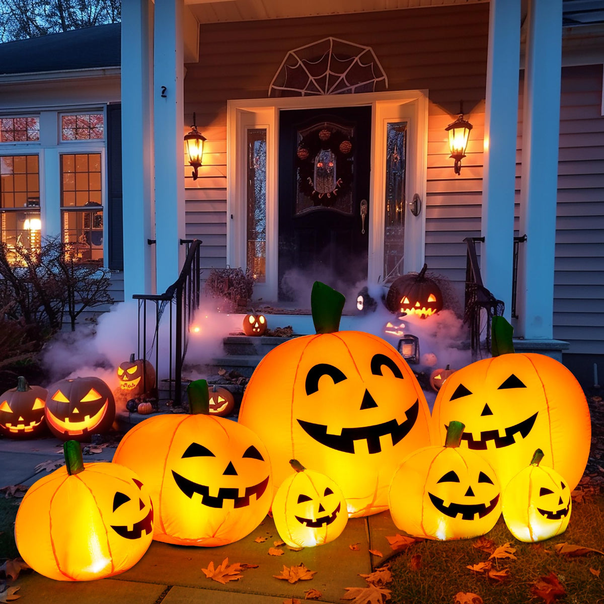 7.5FT Halloween Inflatables Outdoor Decorations Pumpkin V198065