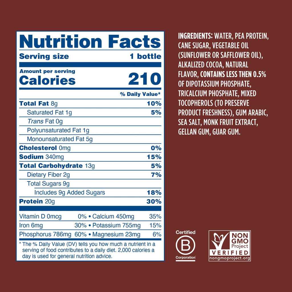 Chocolate Coffee Vegan Protein Shake 24 Pack W781