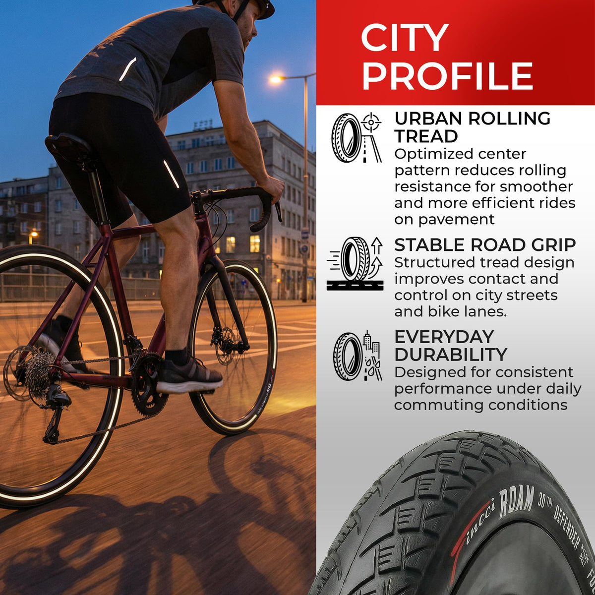 700x35c Foldable Hybrid Bike Tires Q675