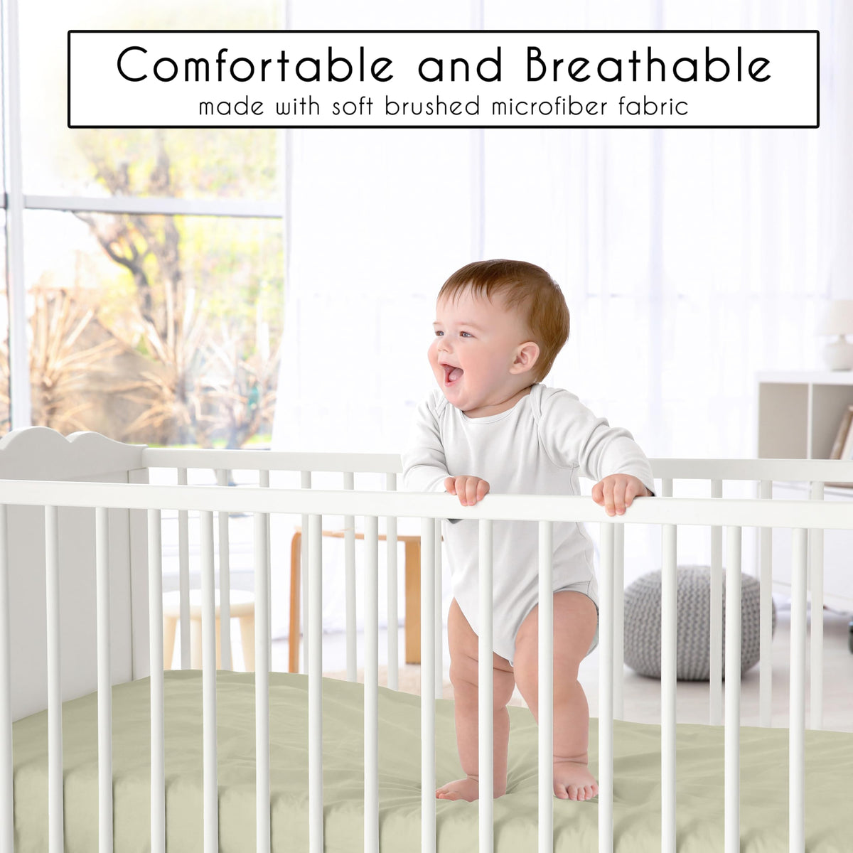 3-Piece Baby Crib Sheets Set Fitted Standard Size C719