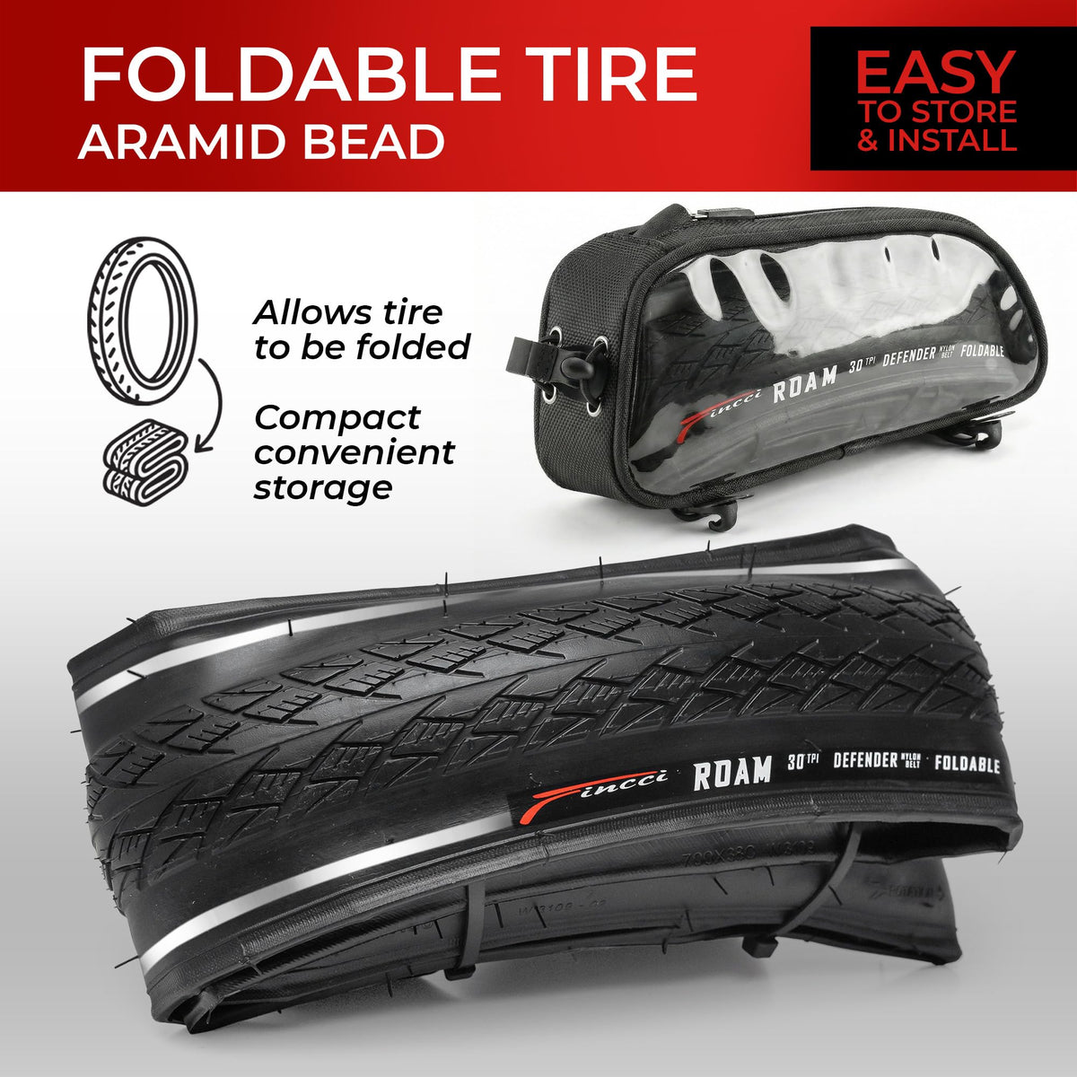 700x35c Foldable Hybrid Bike Tires Q675