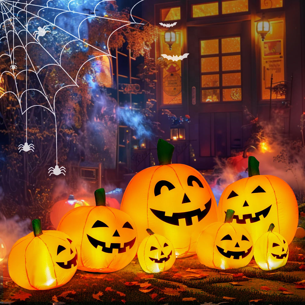7.5FT Halloween Inflatables Outdoor Decorations Pumpkin V198065