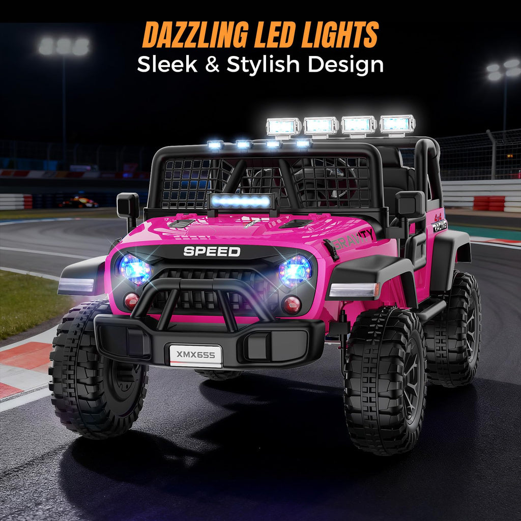 24V 2 Seater Pink Ride On Car T72983