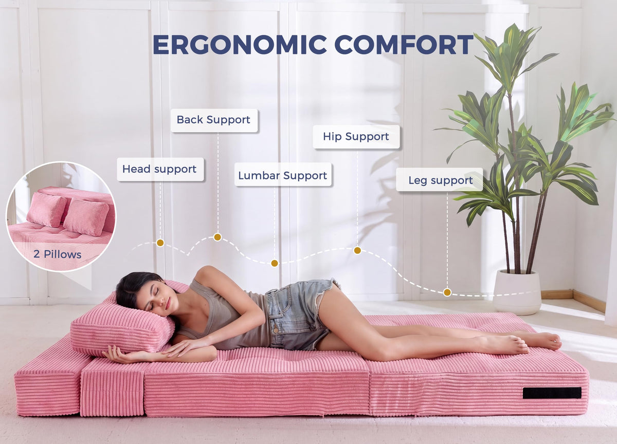 Convertible Sofa Bed with Pillow S425