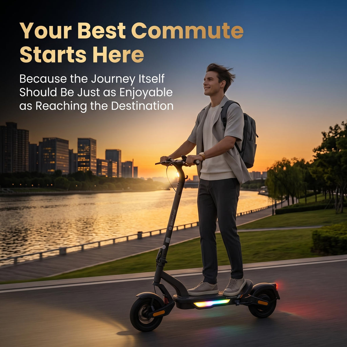 Electric Scooter, 28 MPH, 1000W, 38-Mile Range L79852