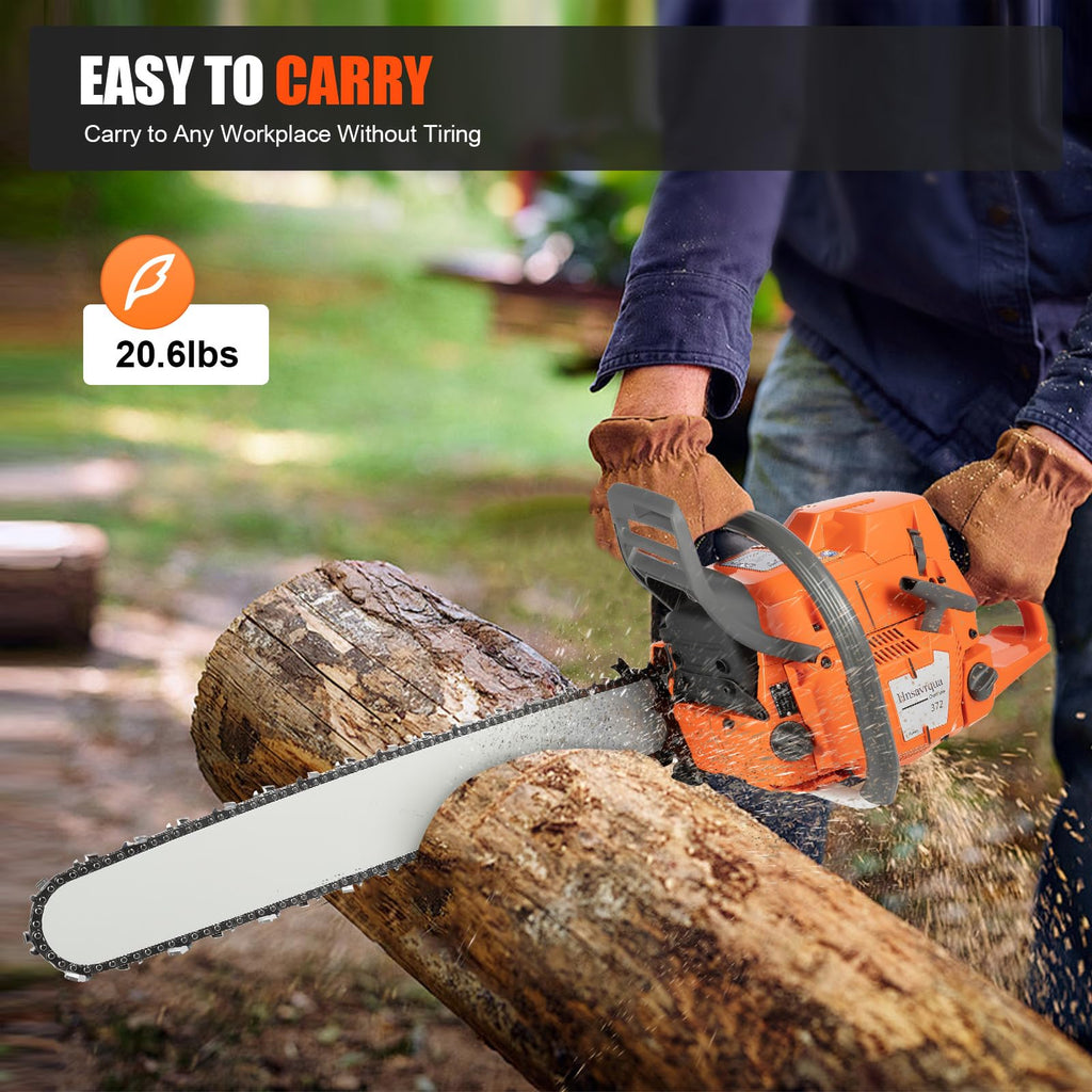 72CC Gas Chainsaw 2 Stroke 24'' Guide Board P101