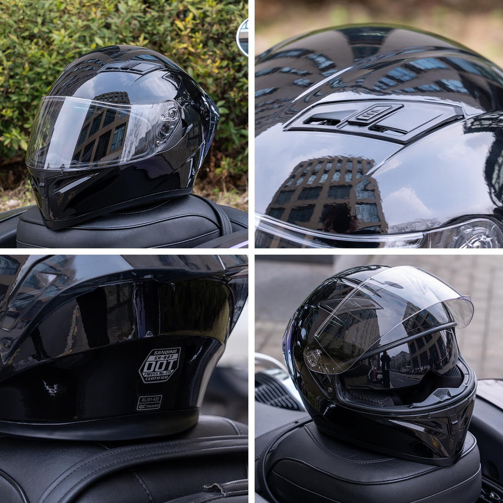 Full Face Motorcycle Helmets DOT Certified D9456
