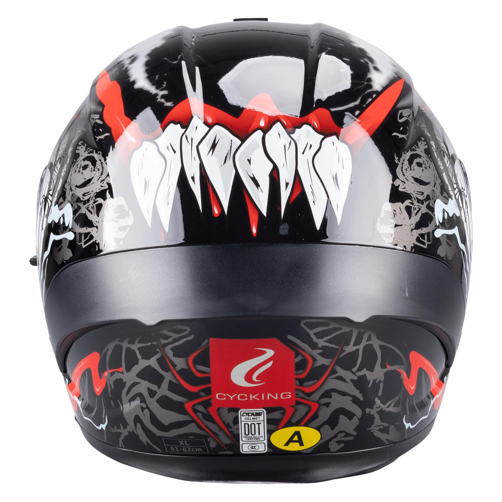Modular Flip Up Full Face Motorcycle Helmet with Dual Visor Y449548