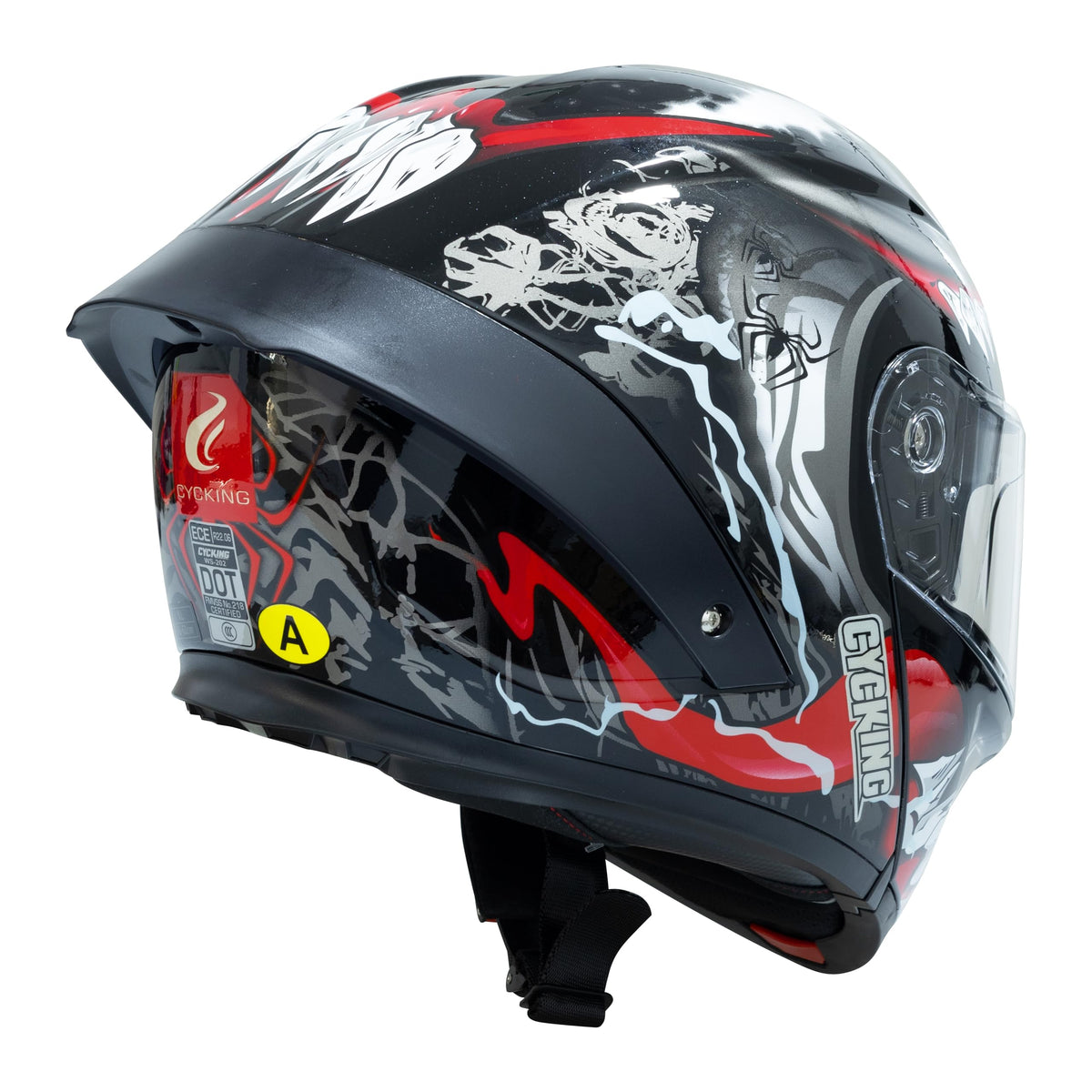 Modular Flip Up Full Face Motorcycle Helmet with Dual Visor Y449548