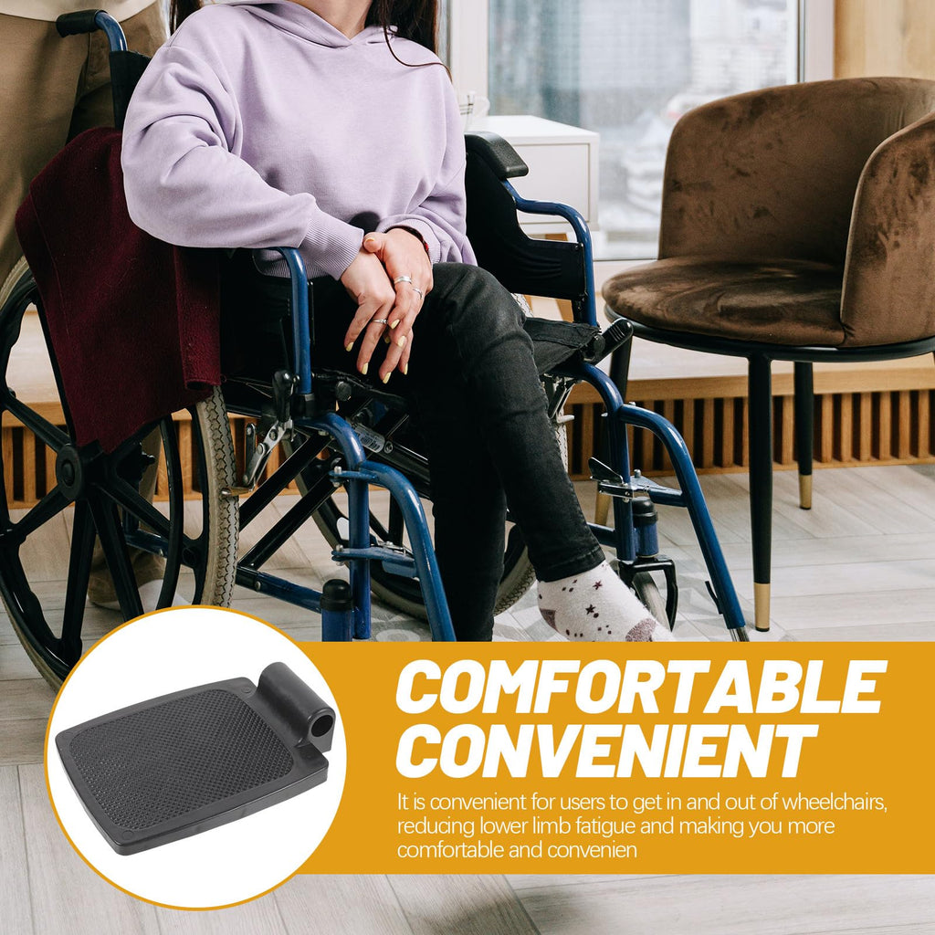 Wheelchair Footrest Pair Plastic Footplates F9281