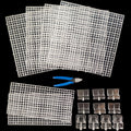 Aquarium Cover Kit 6 Customizable Plastic Grid Lid with Clips Q850783