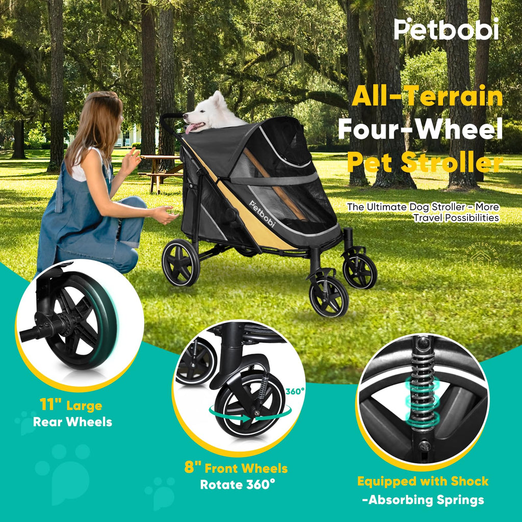 Dog Stroller for Large Medium Dogs up to 80 lbs L5505