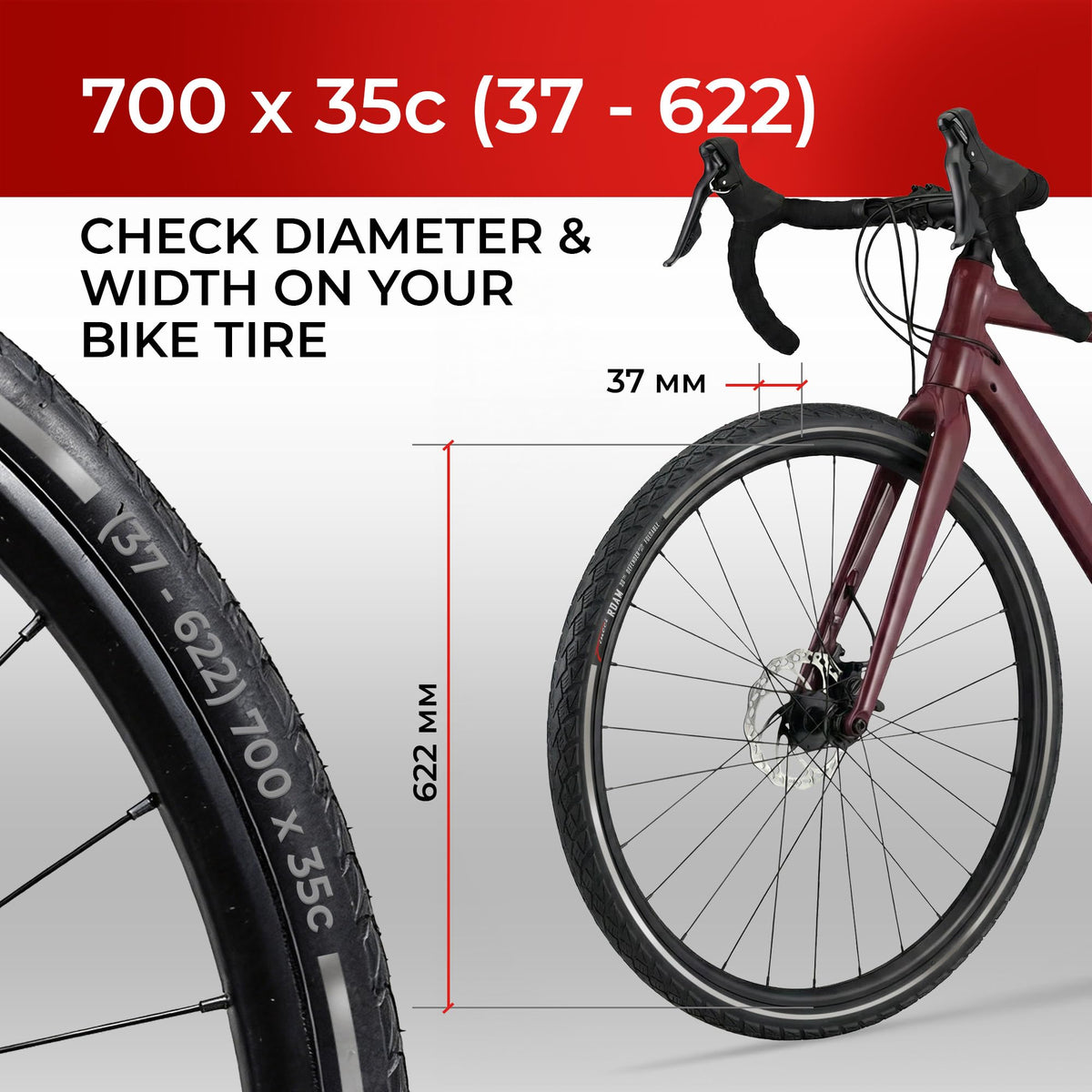 700x35c Foldable Hybrid Bike Tires Q675