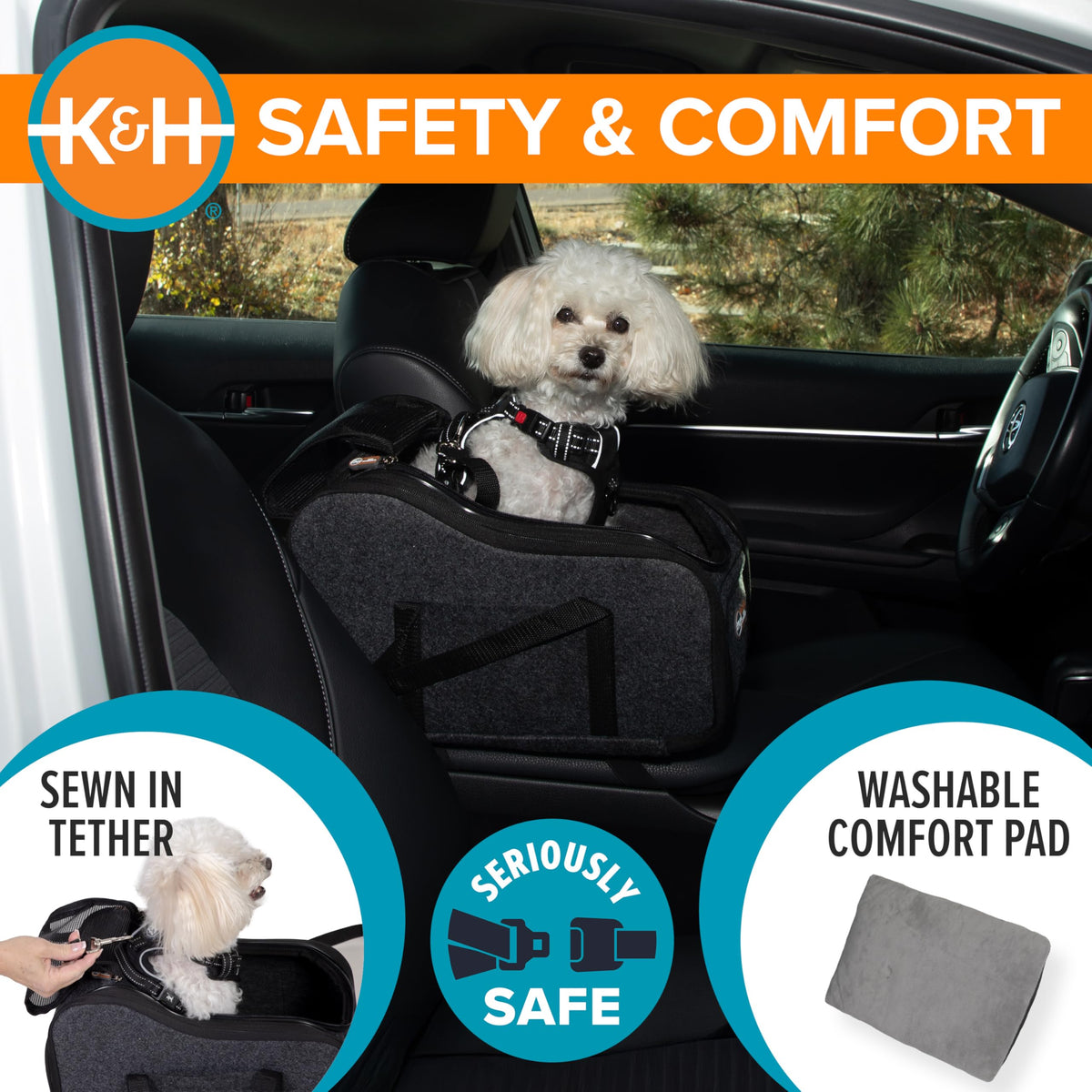 Dog Car Seat for Pets Under 8 lbs N565