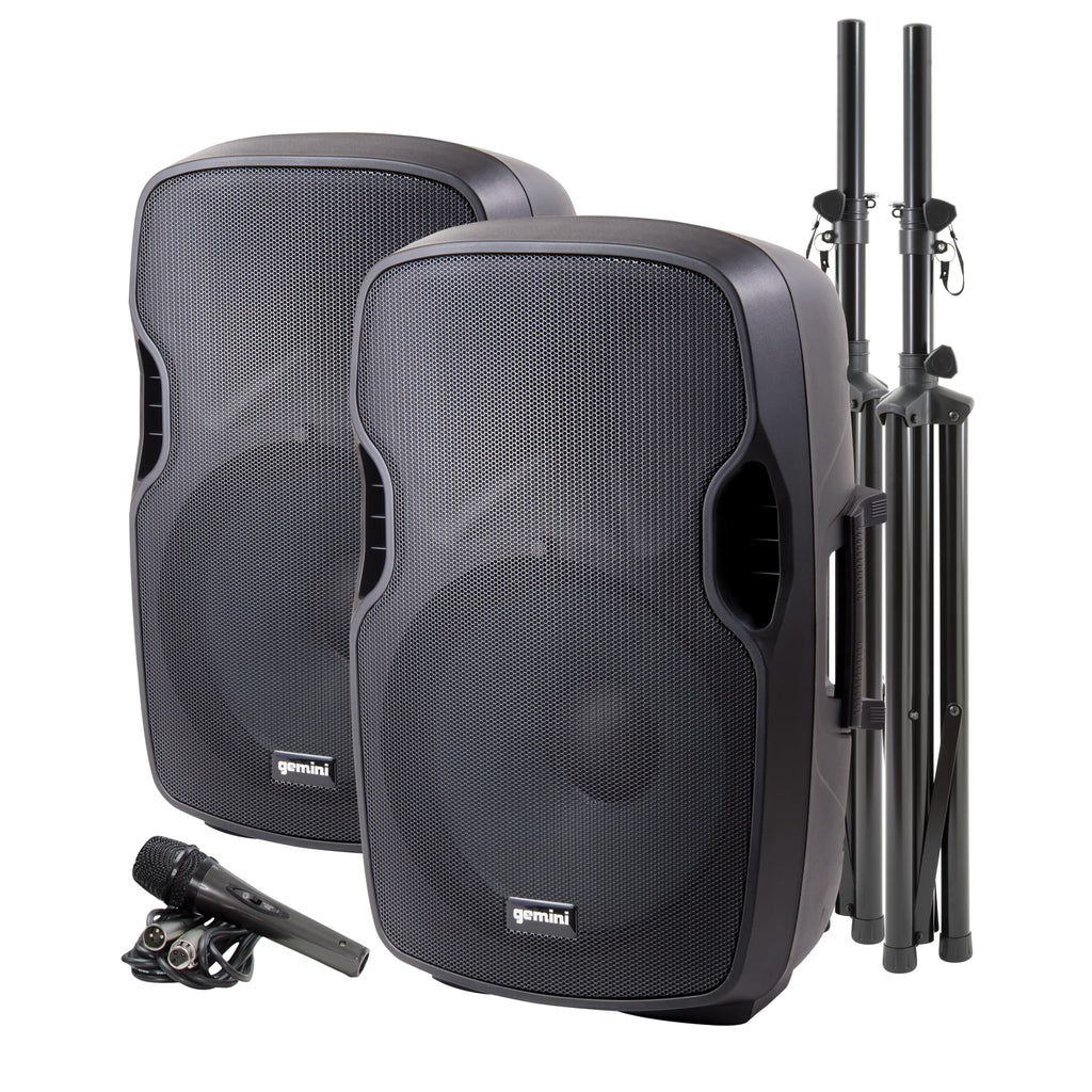 Portable Bluetooth PA Speaker System, 2000W, Black Y560857