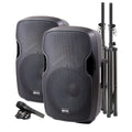Portable Bluetooth PA Speaker System, 2000W, Black Y560857
