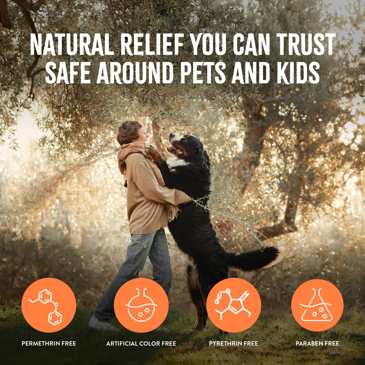 Flea and Tick Bite Relief Treatment Spray for Dogs & Cats, 8oz T3453