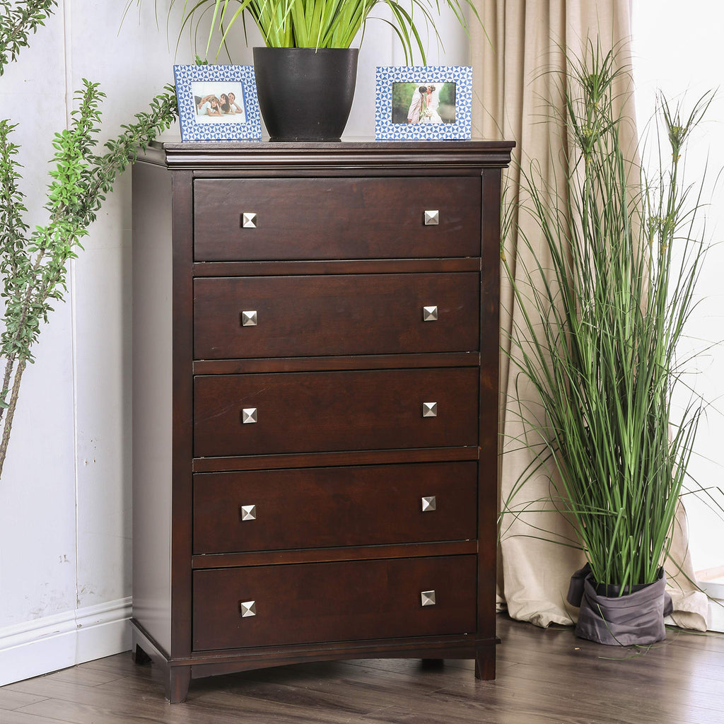 Brown Cherry 3-Piece California King Bedroom Set X1885