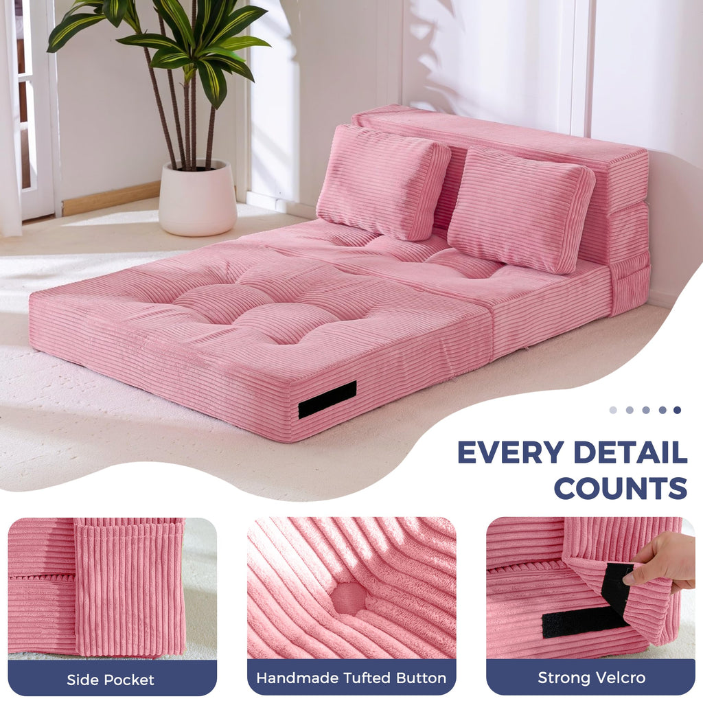 Convertible Sofa Bed with Pillow S425