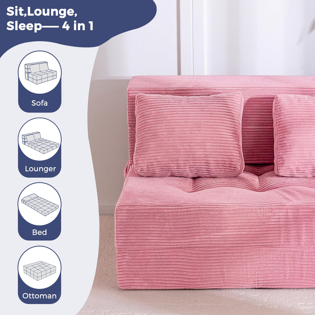 Convertible Sofa Bed with Pillow S425