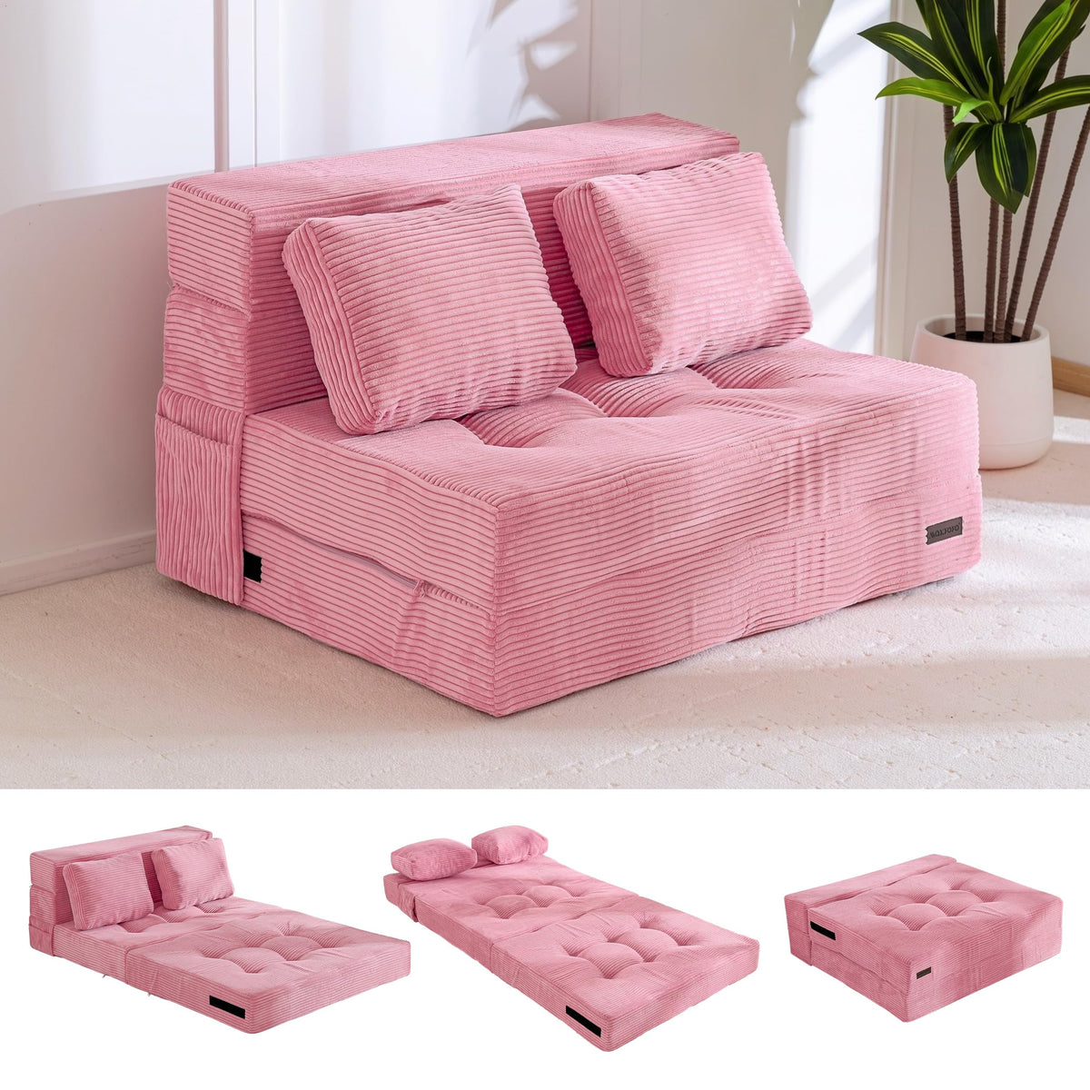 Convertible Sofa Bed with Pillow S425